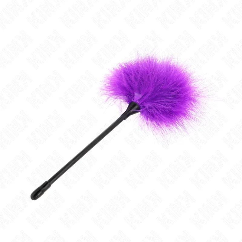 KINK - PLUMAS PARA COSQUILLAS MORADO USADO PARA EL KIT BONDAGE 27 CM - Nuvica