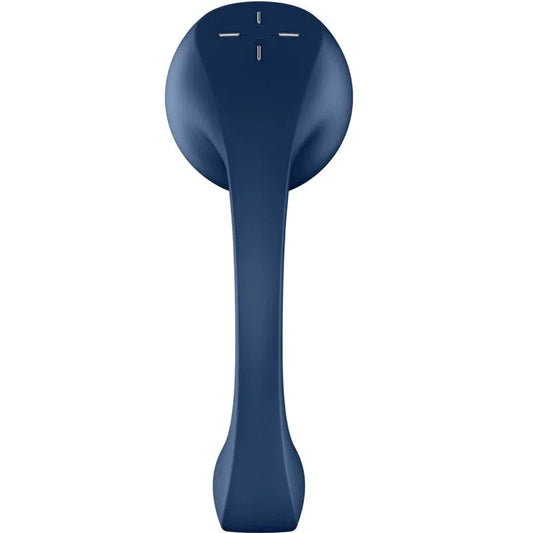 SATISFYER - PRO+ WAVE 4 ESTIMULADOR PUNTO G & AIR PULSE APLICACIÓN GRATUITA AZUL OSCURO - Nuvica
