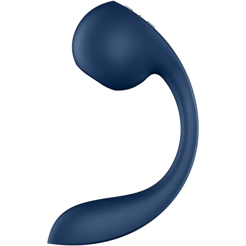 SATISFYER - PRO+ WAVE 4 ESTIMULADOR PUNTO G & AIR PULSE APLICACIÓN GRATUITA AZUL OSCURO - Nuvica
