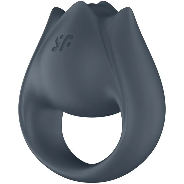 SATISFYER - PERFECT PAIR 2 MULTIVIBRADOR 2 EN 1 ANILLO PARA PENE & ESTIMULADOR DE DEDO GRIS - Nuvica
