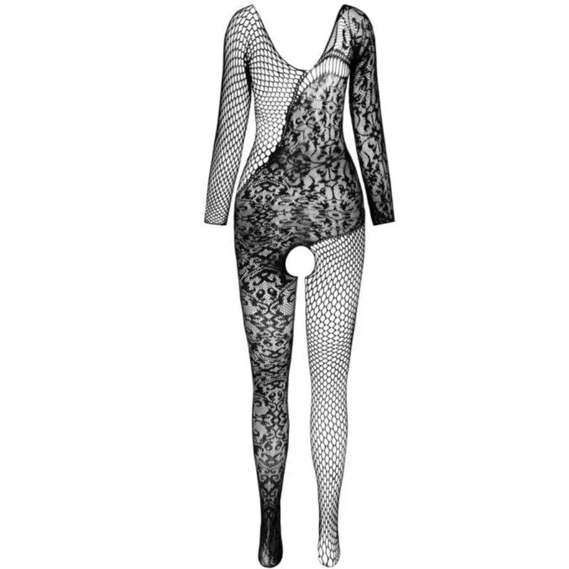 PASSION - BS 107 BODYSTOCKING NEGRO TALLA ÚNICA - Nuvica