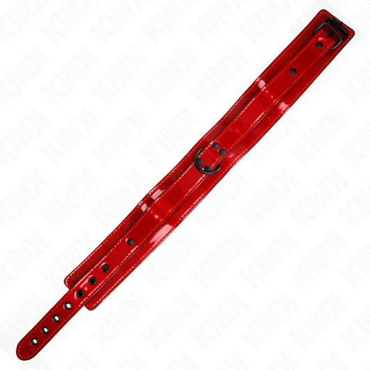 KINK - COLLAR AJUSTABLE ROJO VINO 37.5-49.5 CM X 5 CM - Nuvica