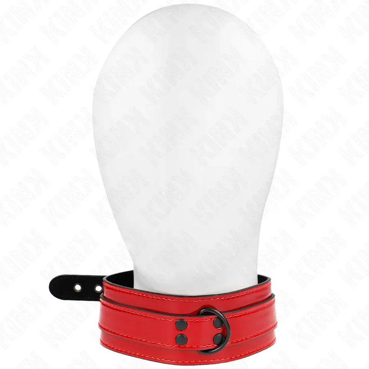 KINK - COLLAR AJUSTABLE ROJO VINO 37.5-49.5 CM X 5 CM - Nuvica