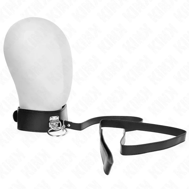 KINK - COLLAR CON CORREA 116 CM CON TACHUELAS CORREA POLIPIEL 50 X 5 CM - Nuvica