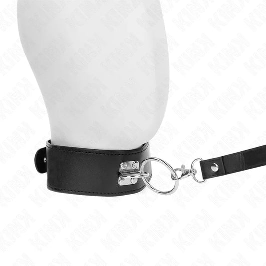 KINK - COLLAR CON CORREA 116 CM CON TACHUELAS CORREA POLIPIEL 50 X 5 CM - Nuvica