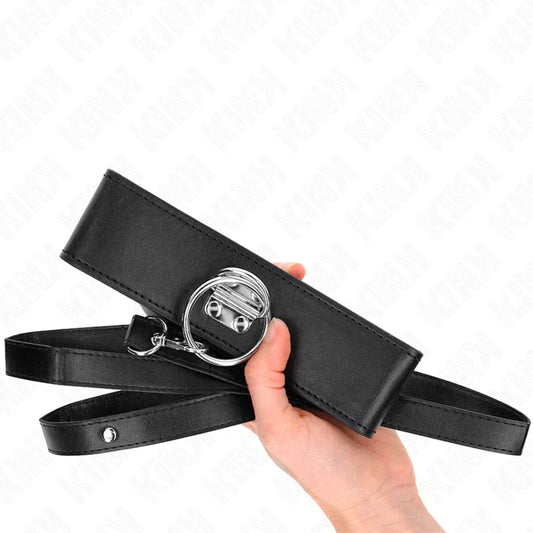 KINK - COLLAR CON CORREA 116 CM CON TACHUELAS CORREA POLIPIEL 50 X 5 CM - Nuvica