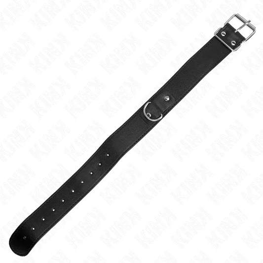 KINK - COLLAR CON CORREA 116 CM FINO NEGRO AJUSTABLE 32-50 CM X 8 CM - Nuvica