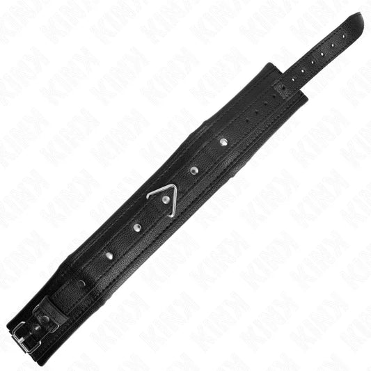 KINK - COLLAR CON CORREA ESPONJA IMITACIÓN CUERO MODELO 1 AJUSTABLE 37-54 CM X 3 CM - Nuvica