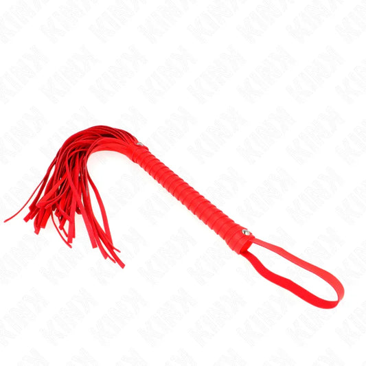 KINK - LÁTIGO CON MANGO TEXTURIZADO ROJO 48.5 CM - Nuvica