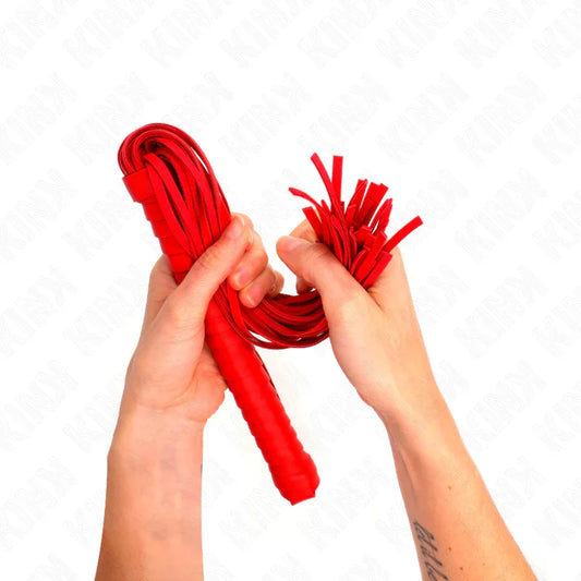 KINK - LÁTIGO CON MANGO TEXTURIZADO ROJO 48.5 CM - Nuvica