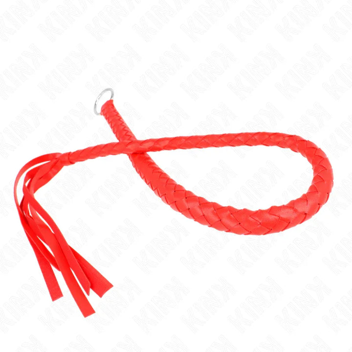 KINK - LÁTIGO DE SERPIENTE CON ANILLO DE MANO ROJO 65 CM - Nuvica