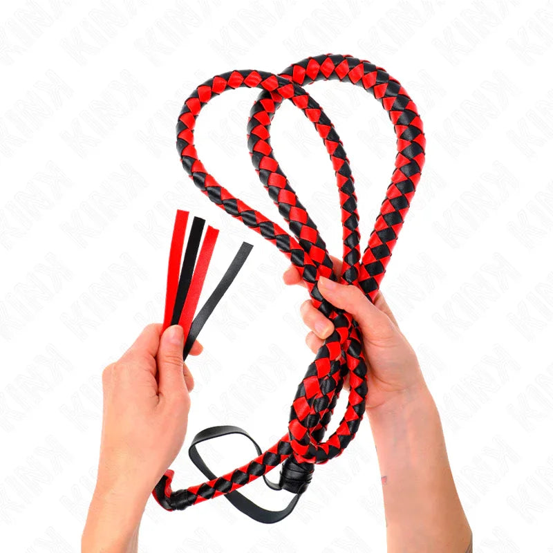 KINK - LÁTIGO DE SERPIENTE LARGO ROJO 210 CM - Nuvica