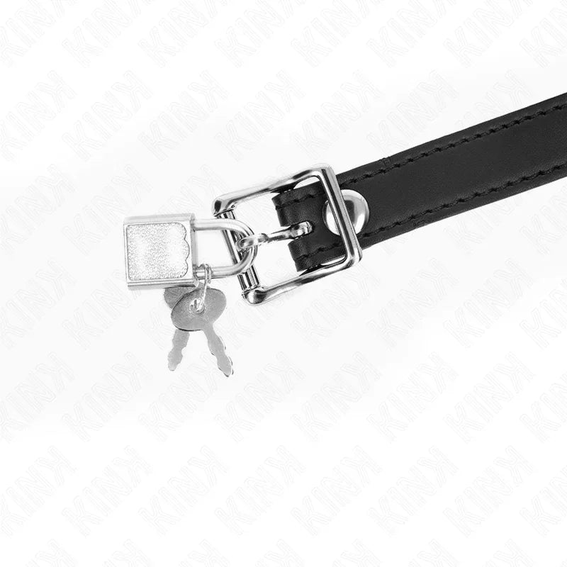 KINK - MORDAZA DE BOLA 4 CM DE SILICONA CON CANDADO 60 x 2 CM - Nuvica