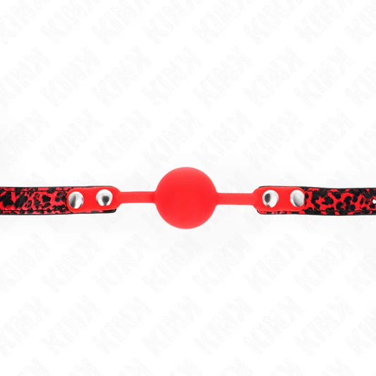 KINK - MORDAZA DE BOLA 4 CM DE SILICONA MODELO 2 60 x 2 CM - Nuvica