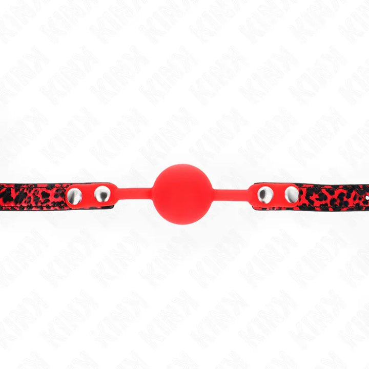 KINK - MORDAZA DE BOLA 4 CM DE SILICONA MODELO 2 60 x 2 CM - Nuvica