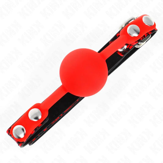 KINK - MORDAZA DE BOLA 4 CM DE SILICONA MODELO 2 60 x 2 CM - Nuvica