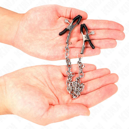 KINK - PINZAS PARA PEZONES CON CADENA GRUESA 30 CM - Nuvica