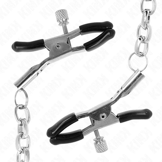 KINK - PINZAS PARA PEZONES CON CADENA GRUESA 30 CM - Nuvica
