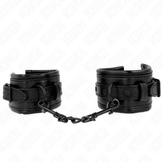 KINK - MUÑEQUERAS AJUSTABLE NEGRO 20-30 CM X 6 CM - Nuvica