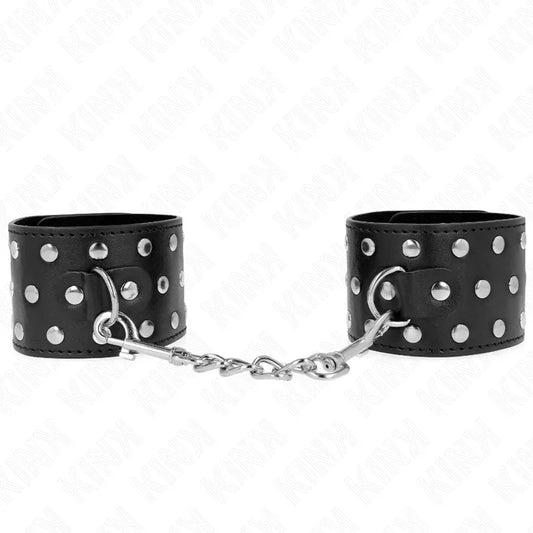 KINK - MUÑEQUERAS ESTILO PUNK AJUSTABLE 19-24 CM X 5.5 CM - Nuvica