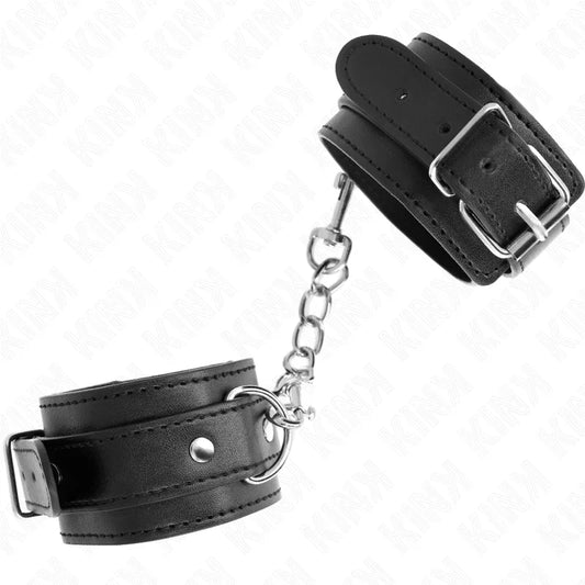 KINK - MUÑEQUERAS FINAS NEGRO AJUSTABLE 21-33 CM - Nuvica