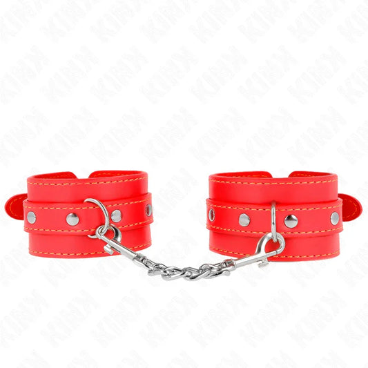 KINK - MUÑEQUERAS FINAS ROJO AJUSTABLE 21-33 CM - Nuvica