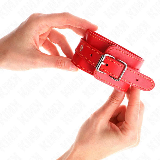 KINK - MUÑEQUERAS FINAS ROJO AJUSTABLE 21-33 CM - Nuvica