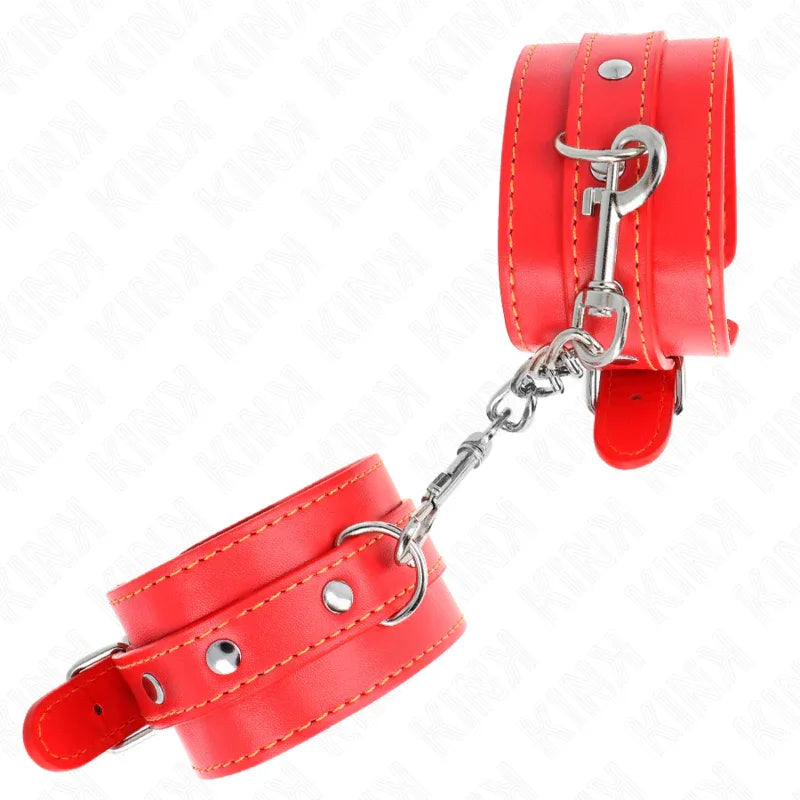 KINK - MUÑEQUERAS FINAS ROJO AJUSTABLE 21-33 CM - Nuvica
