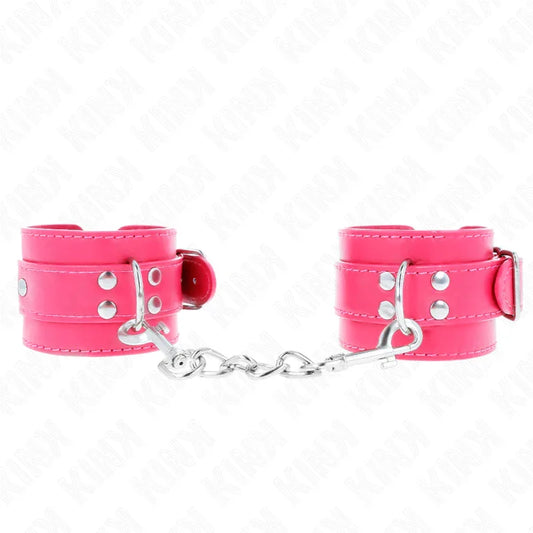 KINK - MUÑEQUERAS FUCSIA CON DETALLES EN FUCSIA AJUSTABLE 20-28 CM X 5.5 CM - Nuvica
