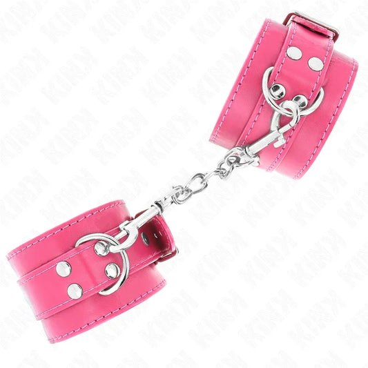KINK - MUÑEQUERAS FUCSIA CON DETALLES EN FUCSIA AJUSTABLE 20-28 CM X 5.5 CM - Nuvica