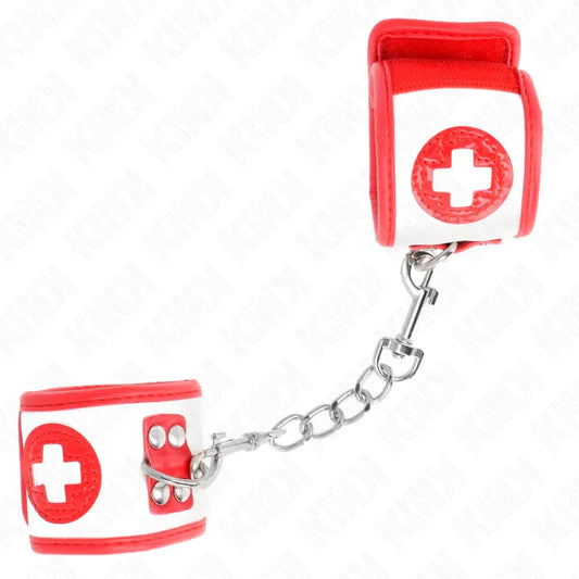 KINK - MUÑEQUERAS MINI ENFERMERA AJUSTABLE 18-23 CM X 5 CM - Nuvica