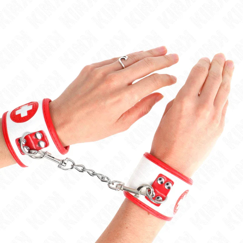 KINK - MUÑEQUERAS MINI ENFERMERA AJUSTABLE 18-23 CM X 5 CM - Nuvica