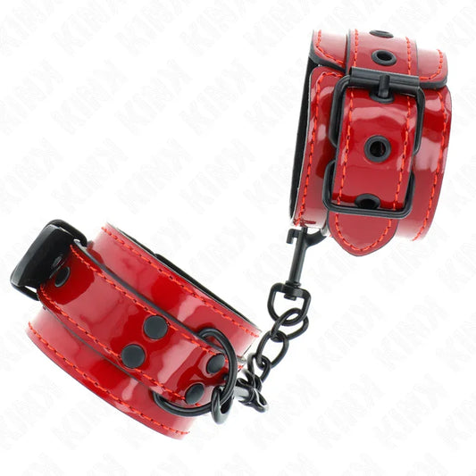 KINK - MUÑEQUERAS ROJO OSCURO 23 X 5 CM - Nuvica