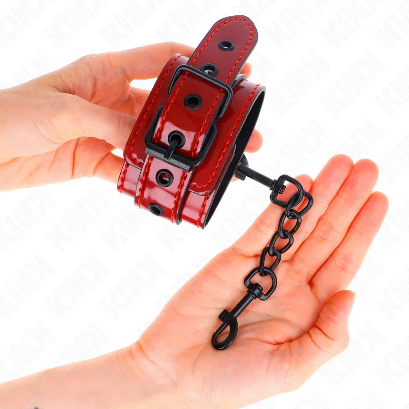KINK - MUÑEQUERAS ROJO OSCURO 23 X 5 CM - Nuvica
