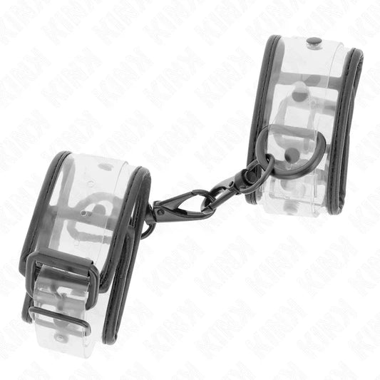 KINK - MUÑEQUERAS TRANSPARENTES AJUSTABLE 18-30 CM X 5.5 CM - Nuvica