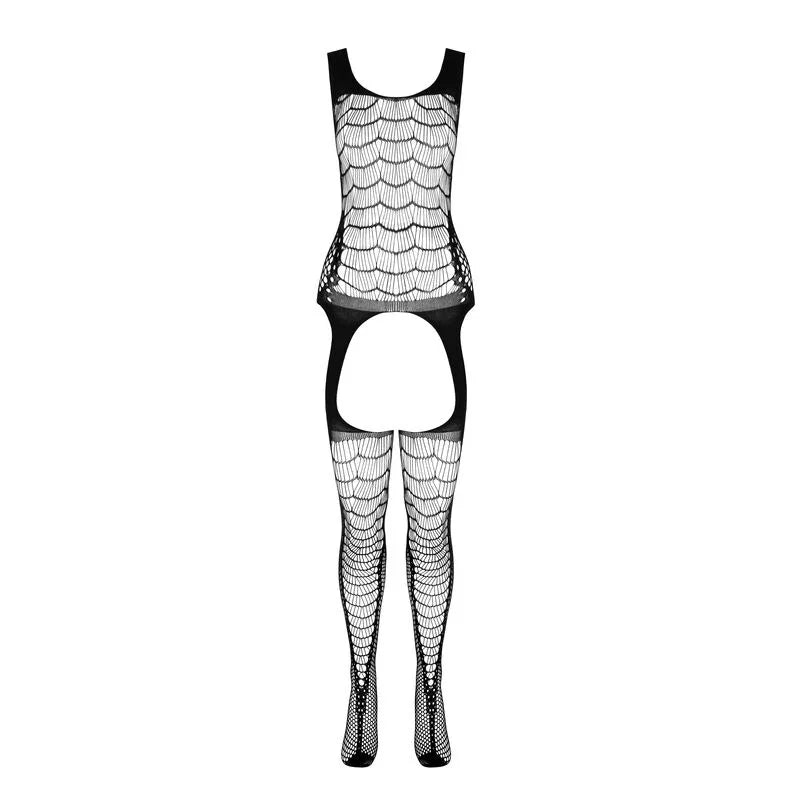 PASSION - BS 104 BODYSTOCKING BLANCO TALLA ÚNICA - Nuvica