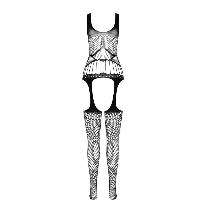 PASSION - BS 106 BODYSTOCKING NEGRO TALLA ÚNICA - Nuvica