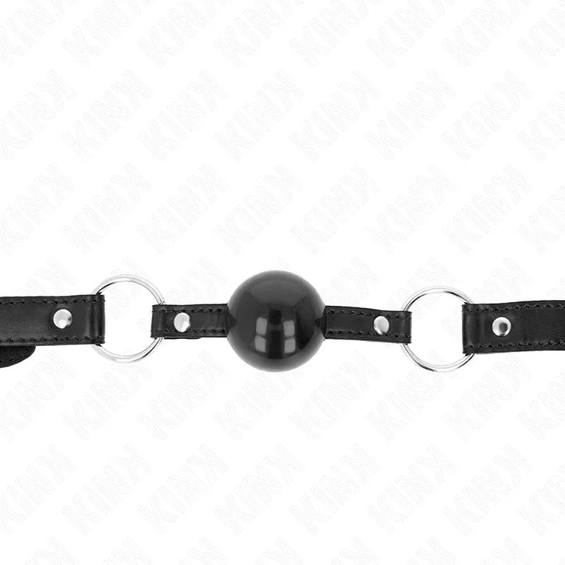 KINK - MORDAZA DE BOLA 4 CM TPE NEGRO 60 x 2 CM - Nuvica