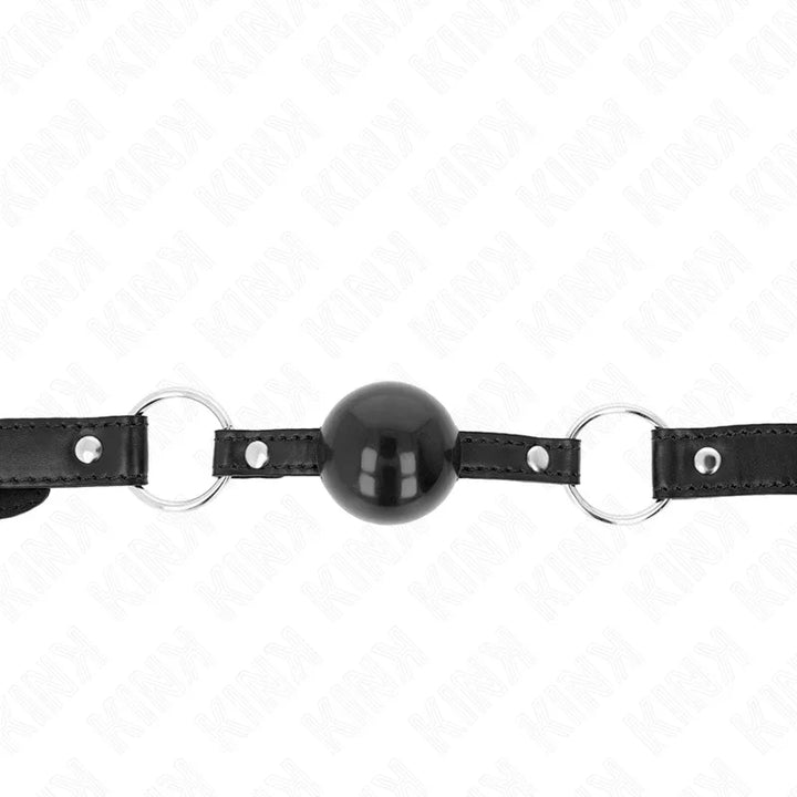 KINK - MORDAZA DE BOLA 4 CM TPE NEGRO 60 x 2 CM - Nuvica