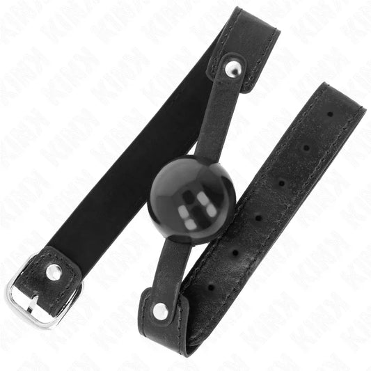 KINK - MORDAZA DE BOLA 4 CM SUAVE DE TPE MODELO 2 65 x 2.5 CM - Nuvica