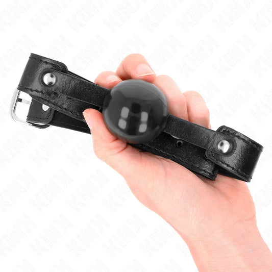 KINK - MORDAZA DE BOLA 4 CM SUAVE DE TPE MODELO 2 65 x 2.5 CM - Nuvica