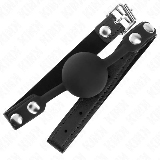 KINK - MORDAZA DE BOLA 4 CM DE SILICONA MODELO 1 60 x 2 CM - Nuvica