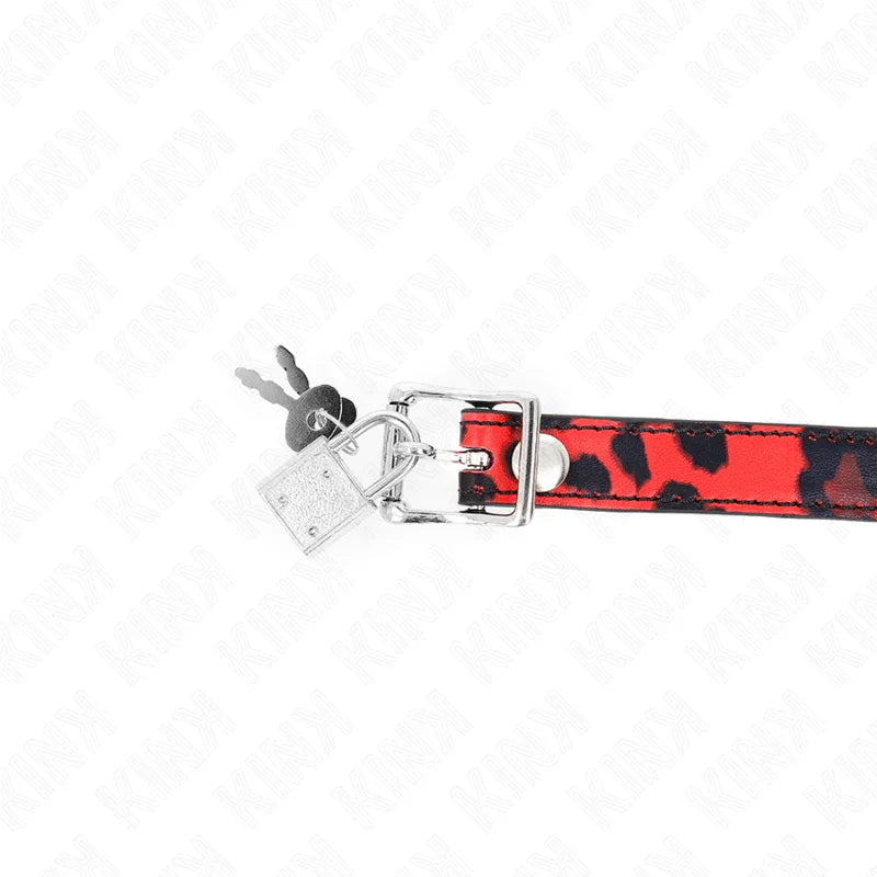 KINK - MORDAZA DE BOLA 4 CM DE SILICONA MODELO 2 CON CANDADO 60 x 2 CM - Nuvica
