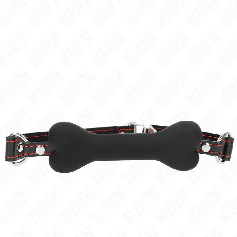 KINK - MORDAZA DE HUESO 12 CM NEGRO 63 x 2 CM - Nuvica