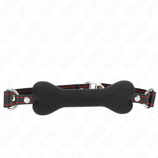 KINK - MORDAZA DE HUESO 12 CM NEGRO 63 x 2 CM - Nuvica
