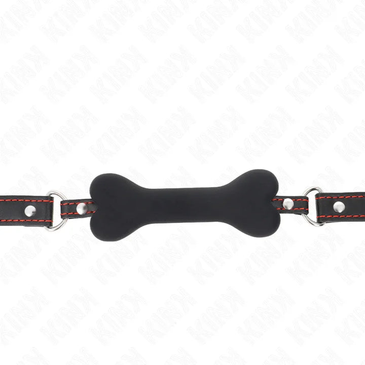 KINK - MORDAZA DE HUESO 12 CM NEGRO 63 x 2 CM - Nuvica