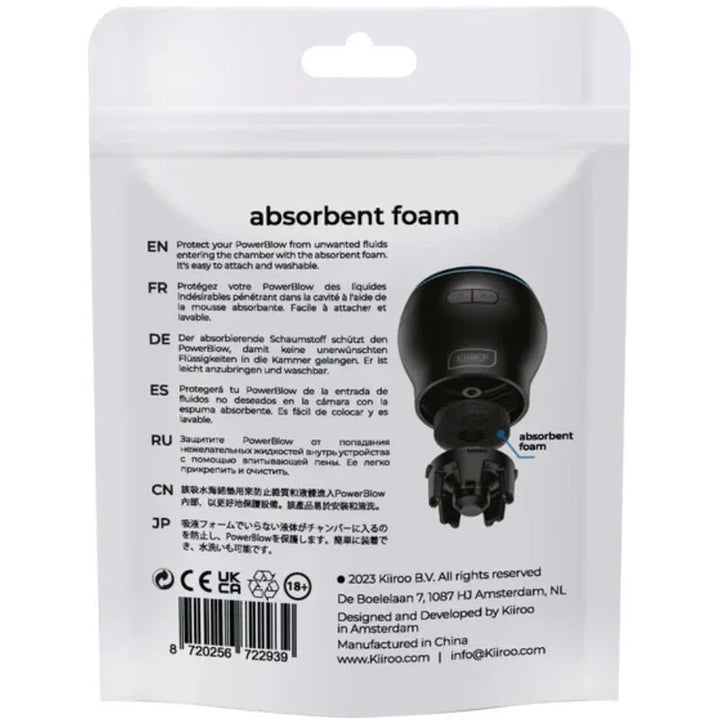 KIIROO - POWER BLOW ESPUMA ABSORBENTE DE RESPUESTO 5 UNIDADES - Nuvica