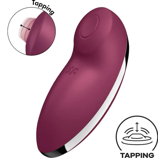 SATISFYER - TAP & CLIMAX 2 VIBRADOR & ESTIMULADOR ROJO - Nuvica