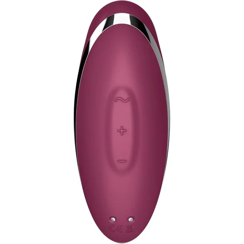 SATISFYER - TAP & CLIMAX 2 VIBRADOR & ESTIMULADOR ROJO - Nuvica