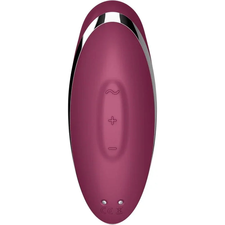 SATISFYER - TAP & CLIMAX 2 VIBRADOR & ESTIMULADOR ROJO - Nuvica